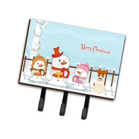 Carolines Treasures Merry Christmas Carolers Wire Fox Terrier Leash or Key Holder BB2432TH68